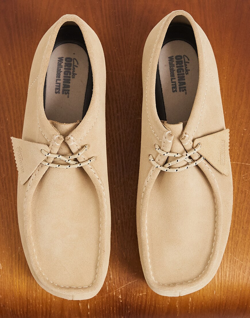 Clarks Wallabee Lite shoes in maple suede| ASOS Style Feed