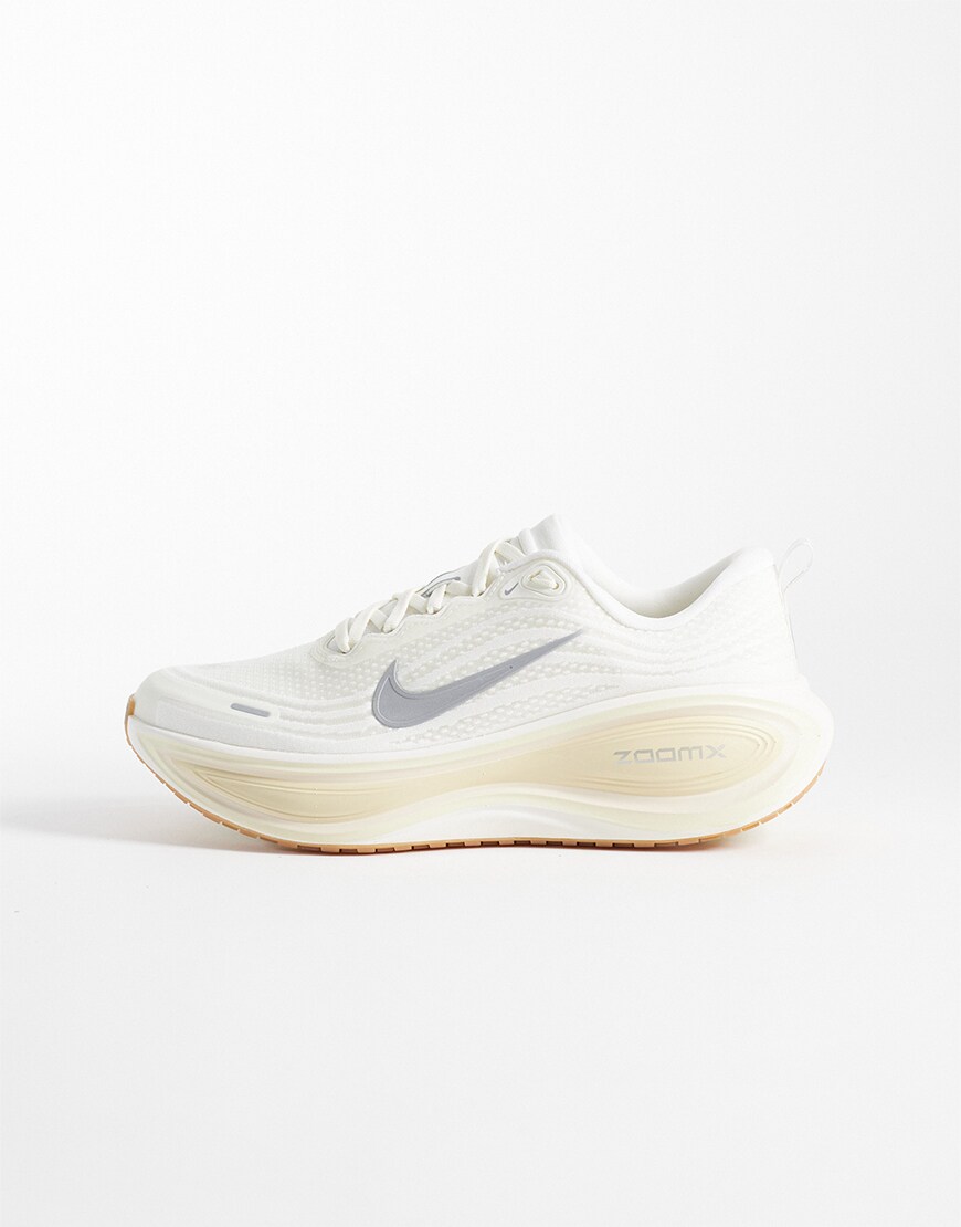 Nike Running Vomero Plus trainers in off white & silver| ASOS Style Feed
