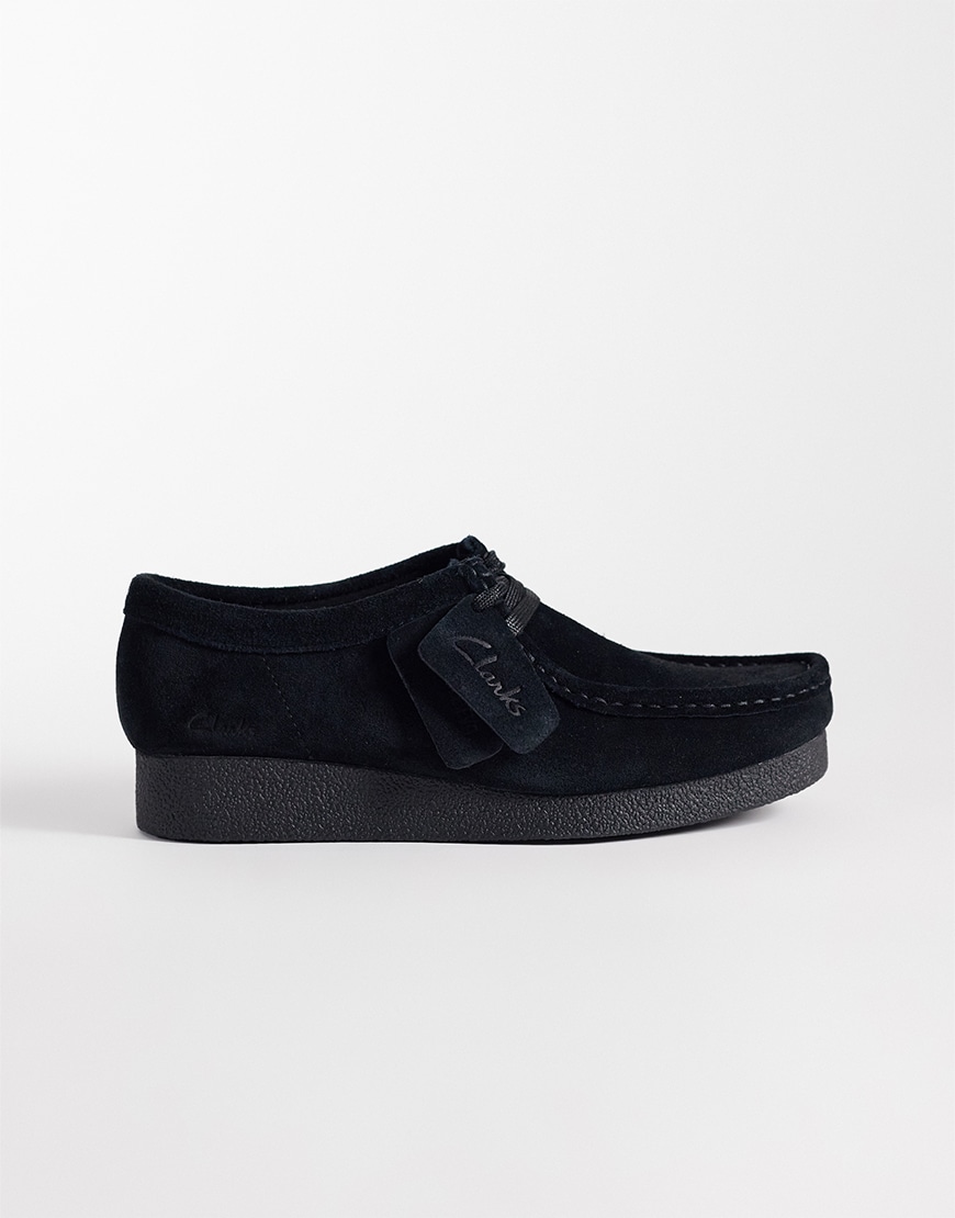 Clarks Wallabee EVO in black suede| ASOS Style Feed