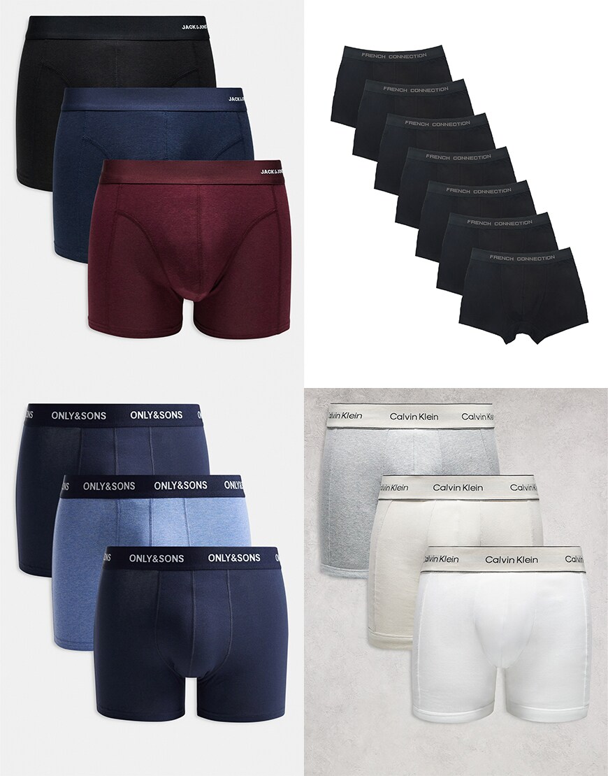 A collage of boxer shorts | ASOS