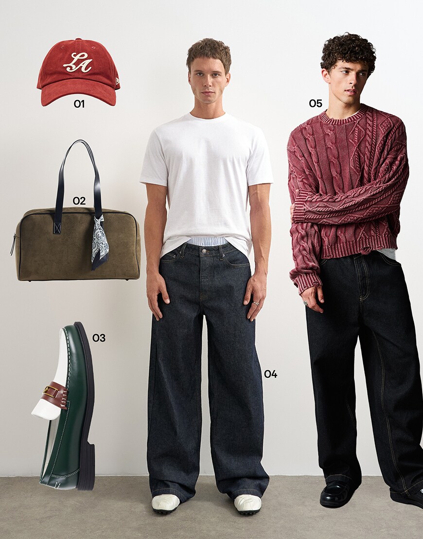 Collage of men wearing ASOS Loafers | ASOS Style Feed