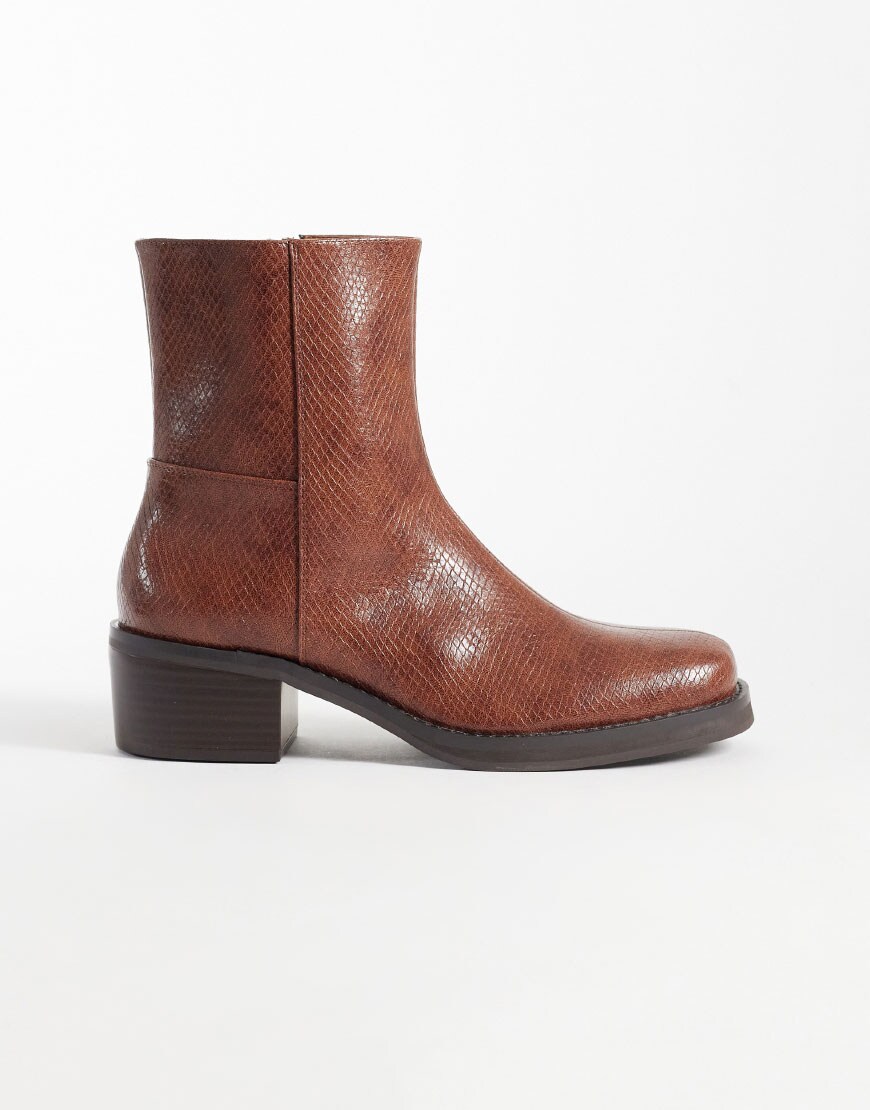 SNAKE-EFFECT BOOTS| ASOS Style Feed