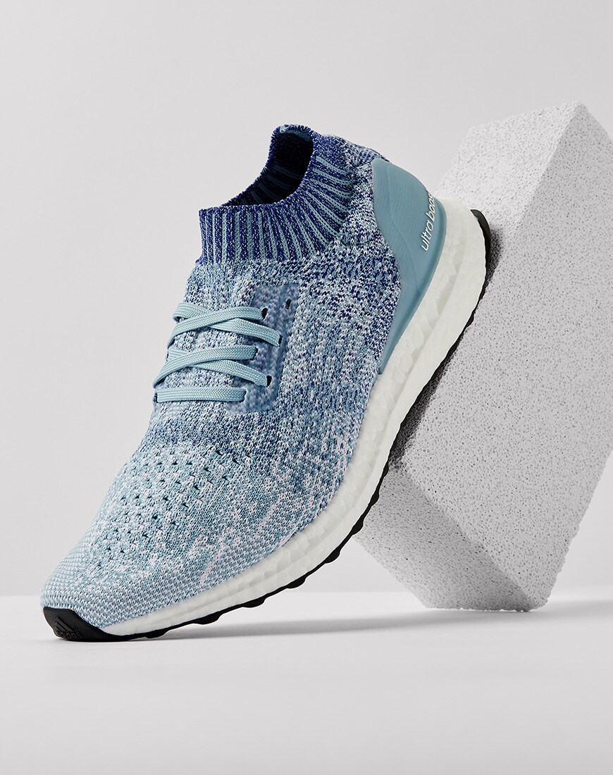 A picture of an adidas Ultraboost running trainer. Available on ASOS.