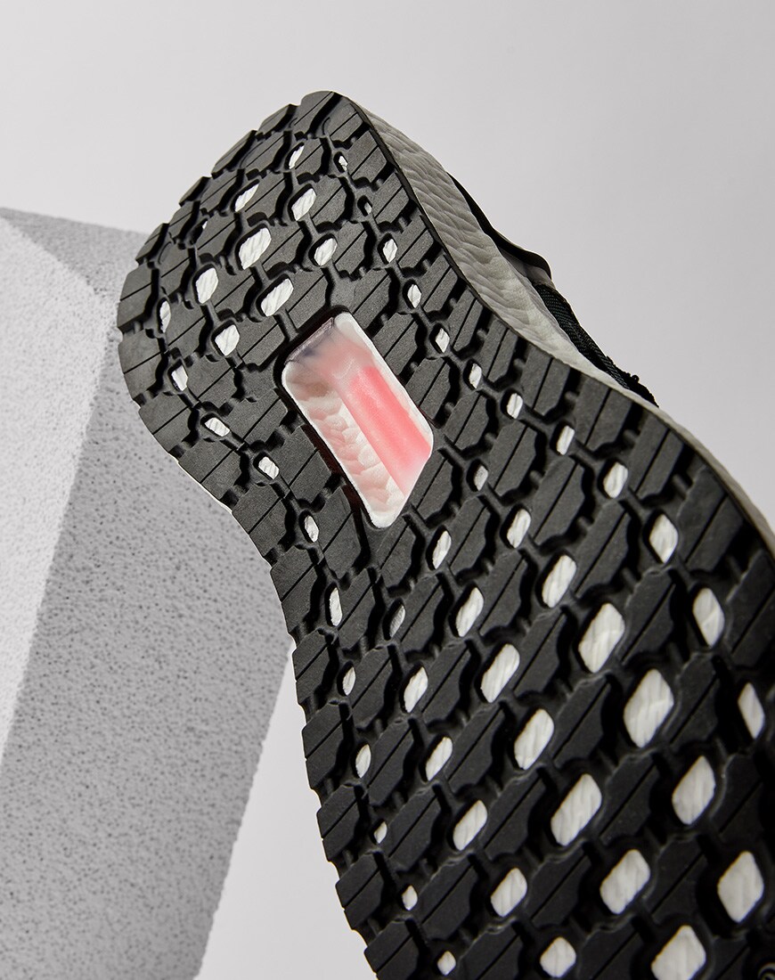 A picture of an adidas Ultraboost running trainer. Available on ASOS.