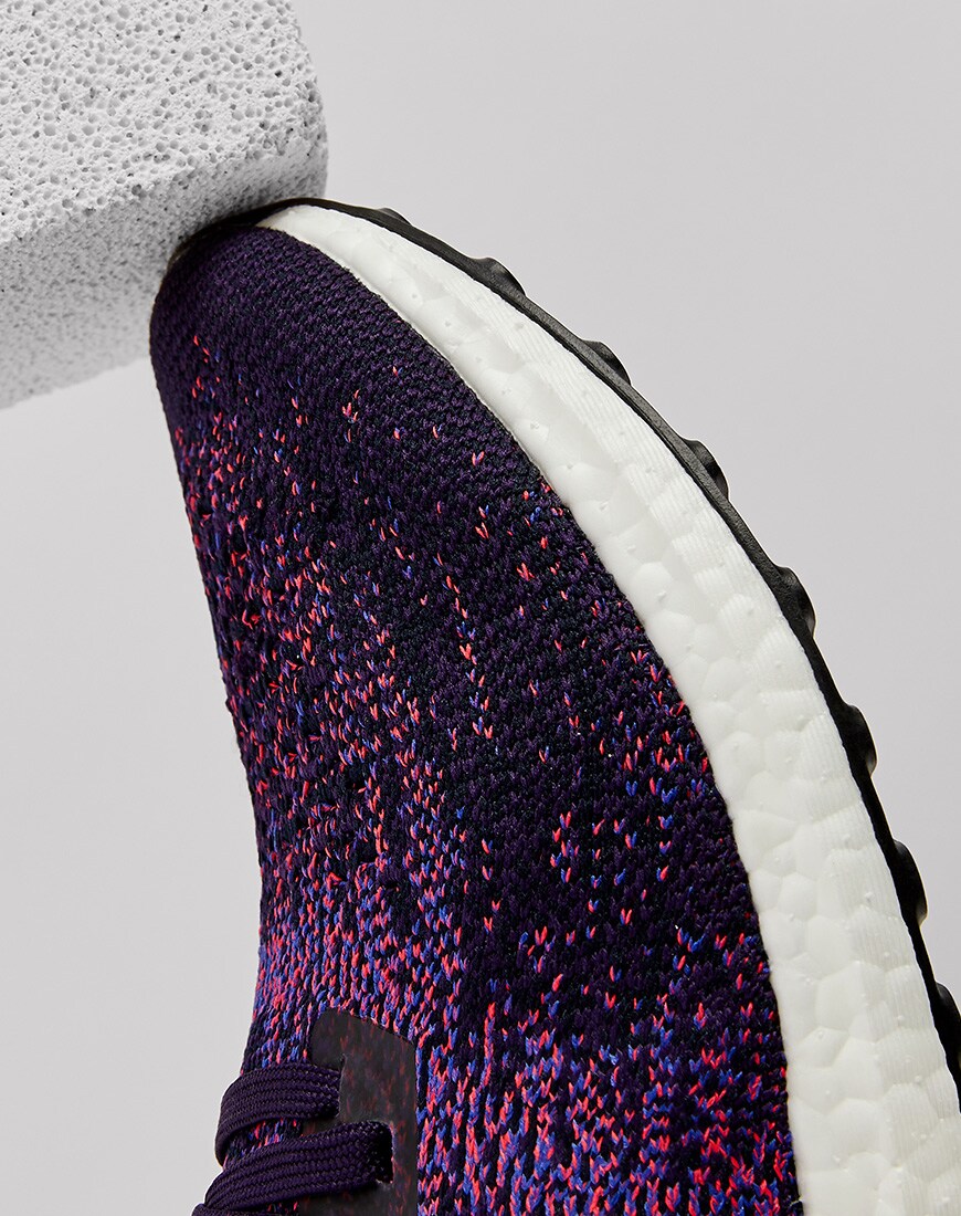 A picture of an adidas Ultraboost running trainer. Available on ASOS.
