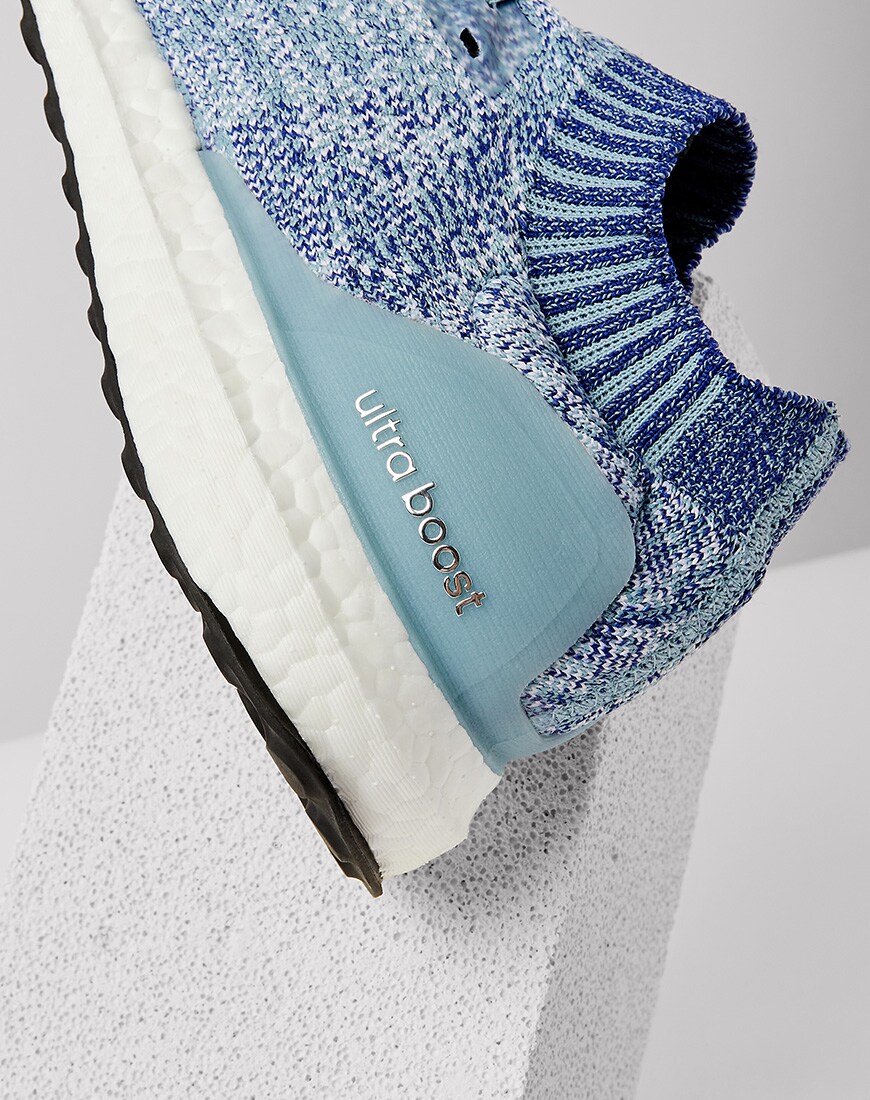 A picture of an adidas Ultraboost running trainer. Available on ASOS.