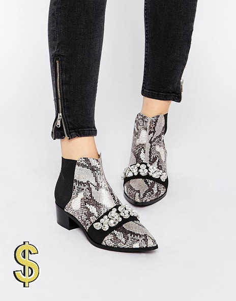 asos snakeskin boots