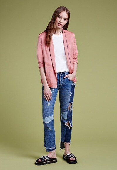 ripped jean outfit