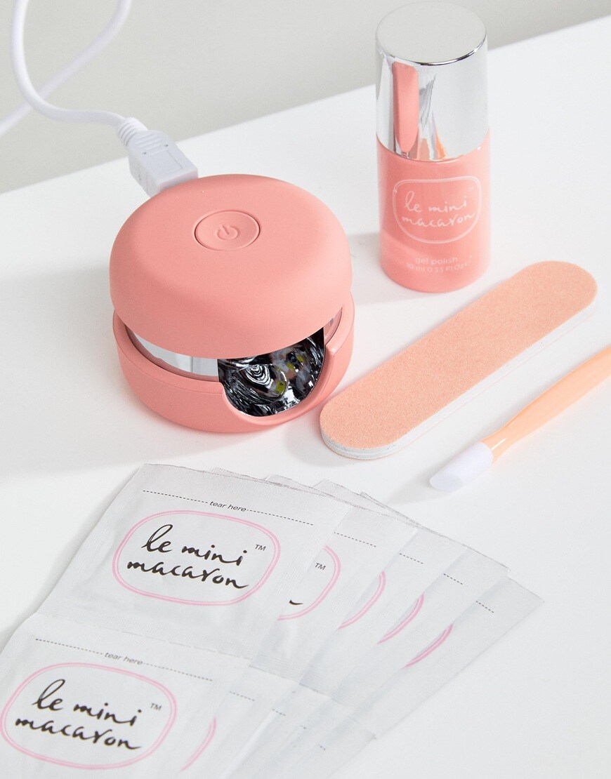 Le Mini Macaron Gel Manicure Kit Rose Crème | ASOS Style Feed