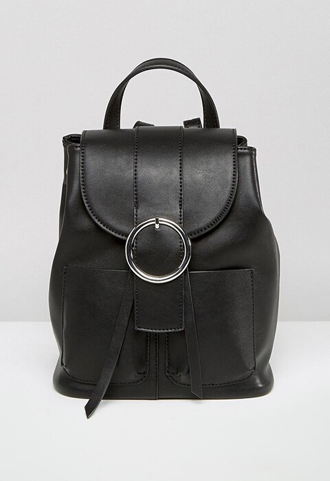 ASOS black buckle backpack | ASOS Fashion & Beauty Feed