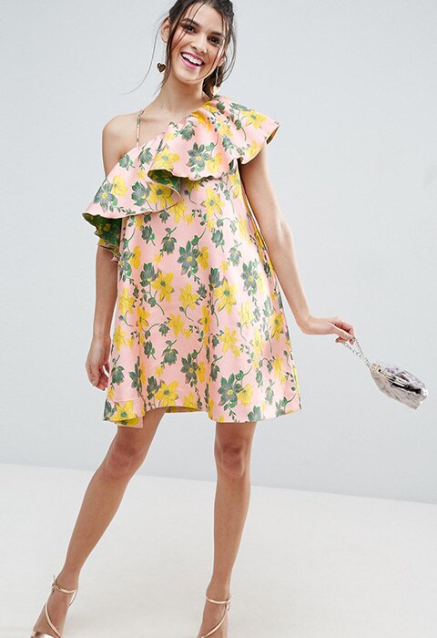 ASOS Jacquard Floral Trapeze Mini Dress £65