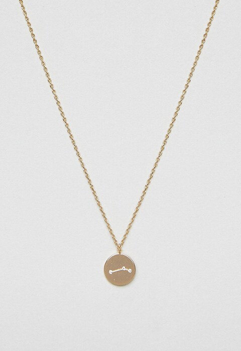 Orelia Aries Constellation Disc Pendant | ASOS Fashion and Beauty Feed