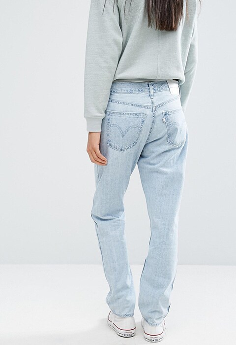 Levi's Line 8 boyfriend jeans in light-wash denim available at ASOS | ASOS Fashion & Beauty Feed