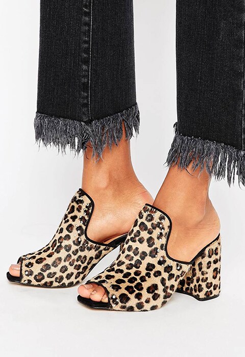 River Island Peeptoe Mule In Leopard Pony £65 from ASOS | ASOS Fashion And Beauty Feed