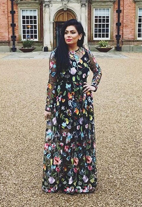 #AsSeenOnMe Instagram blogger wearing embroidered maxi dress | ASOS Fashion and Beauty Feed