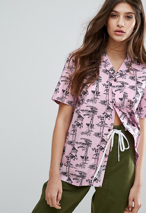 Carhartt WIP Oversized Short Sleeve Shirt In Pink Hawaii Print £65 from ASOS | ASOS Fashion and Beauty Feed