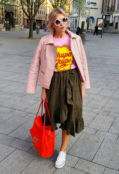 #AsSeenOnMe blogger wearing a Chupa Chups t-shirt