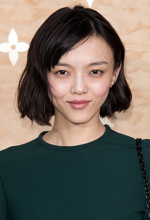 Japanese model and actress Rila Fukushima with crop hair cut