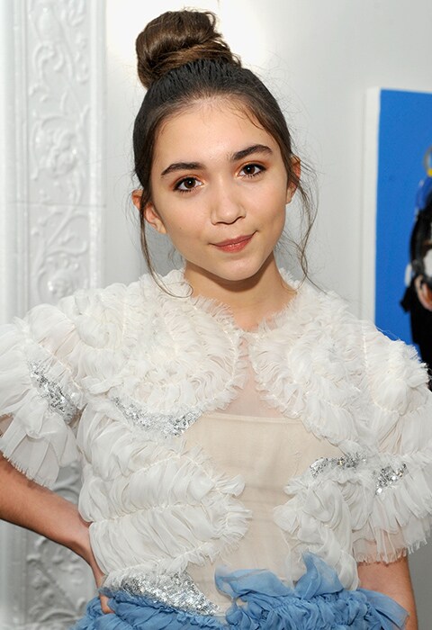 Girl Meets World actress Rowan Blanchard wearing a high bun hairstyle | ASOS Fashion & Beauty Feed