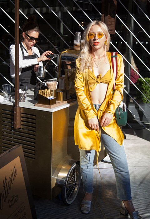 Wearing yellow at MBFWA