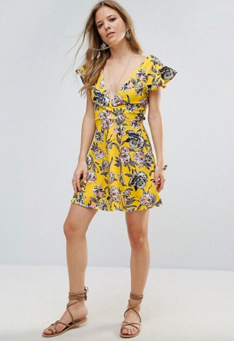 robe Boohoo a fleurs sur asos
