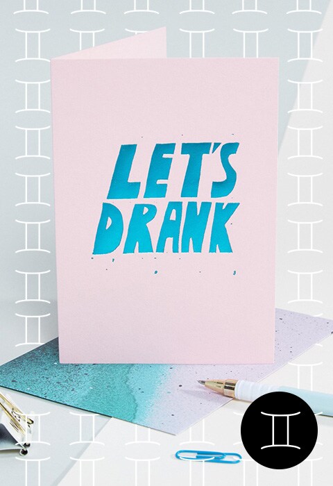Paperboy Lets Drank Card, available at ASOS | ASOS Fashion and Beauty Feed