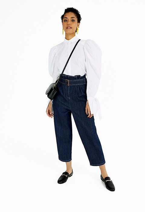 white asos shirt with jeans