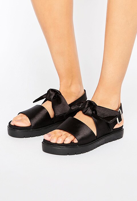 Monki Bow Detail Sandals, available at ASOS | ASOS Fashion and Beauty Feed