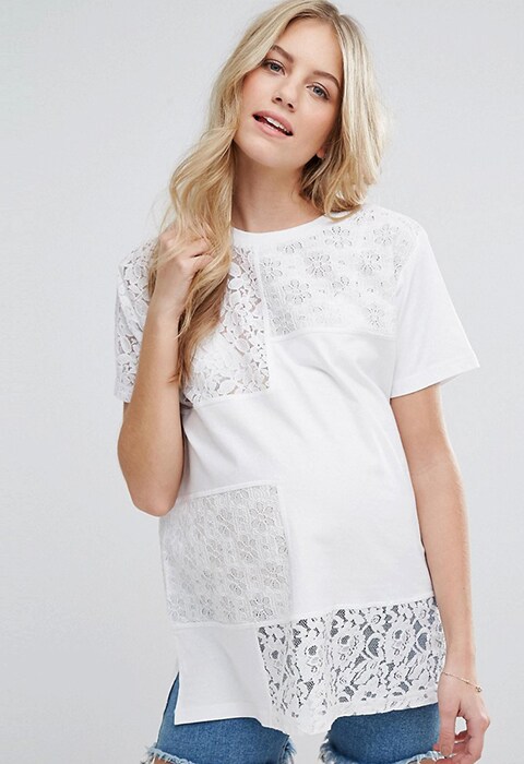 Maternity lace shirt