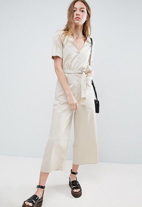 Model wearing ASOS belted jumpsuit | ASOS Fashion & Beauty Feed