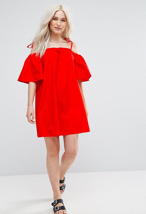 Pimkie Cold Shoulder Smock Dress, £24.99. Available at ASOS | ASOS Fashion & Beauty Feed