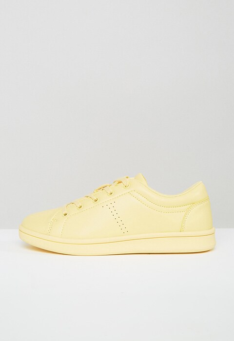 Bershka Pastel Lace Up Sneaker, available on ASOS