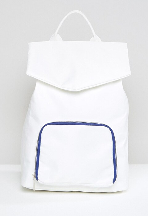 ASOS LIFESTYLE Backpack With Contrast Zip Tape, available on ASOS