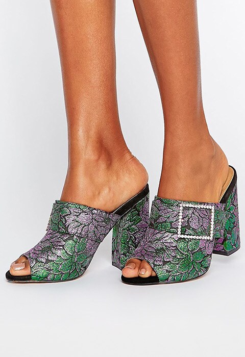 ASOS HARLEQUIN Jewelled Buckle Heeled Mules, was £42, now £16.50 | ASOS Fashion & Beauty Feed
