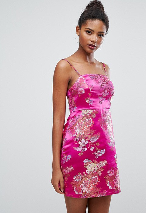 New Look Jacquard Mini Slip Dress, available at ASOS | ASOS Fashion and Beauty Feed