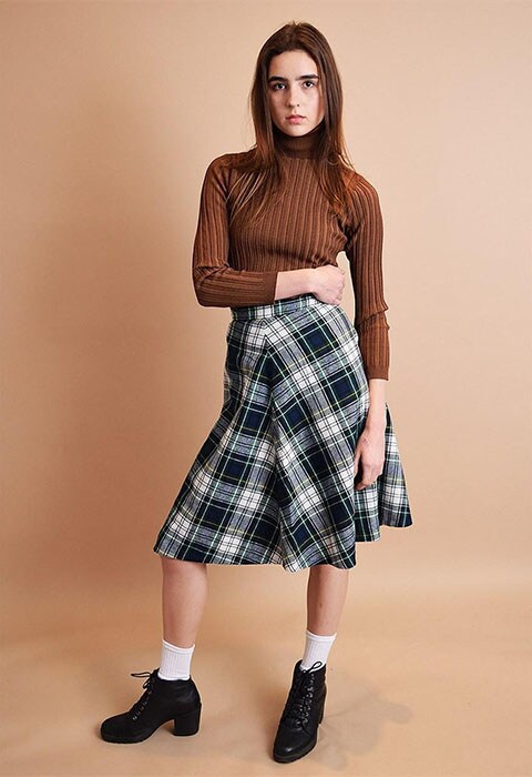 ASOS Marketplace plaid skirt