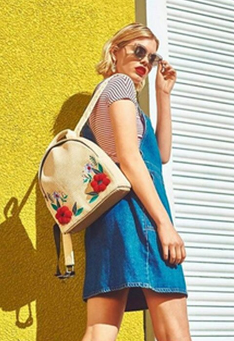 #AsSeenOnMe blogger with an embroidered backpack | ASOS Fashion & Beauty Feed