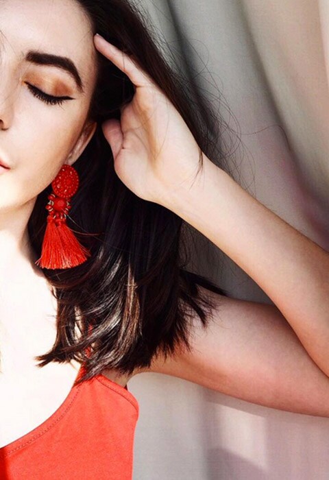 #AsSeenOnMe blogger wearing oversized earrings | ASOS Fashion & Beauty Feed