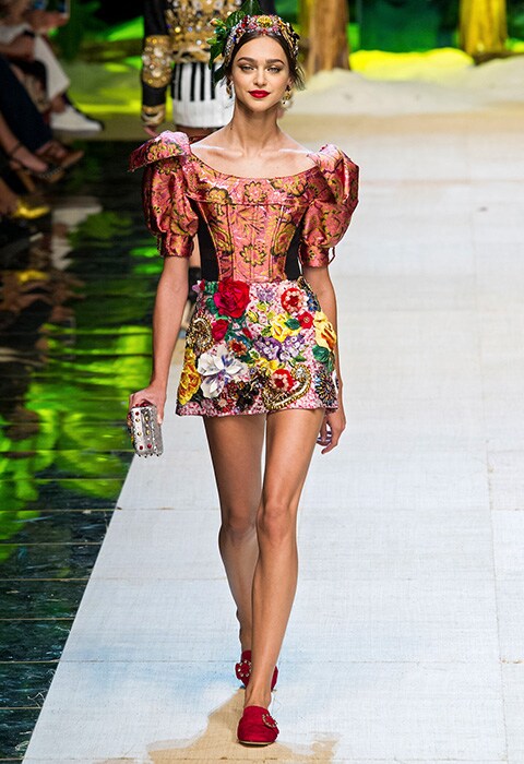Model on the Dolce & Gabbana catwalk | ASOS Fashion & Beauty Feed