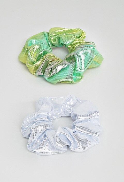 ASOS Pack of 2 Metallic Hair Scrunchies | ASOS Fashion & Beauty Feed