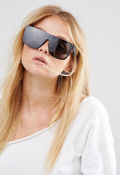 Quay Australia x Kylie Jenner black Hidden Hills sunglasses | ASOS Fashion & Beauty Feed
