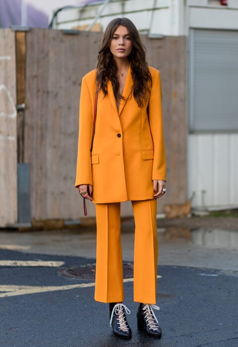 yellow suit
