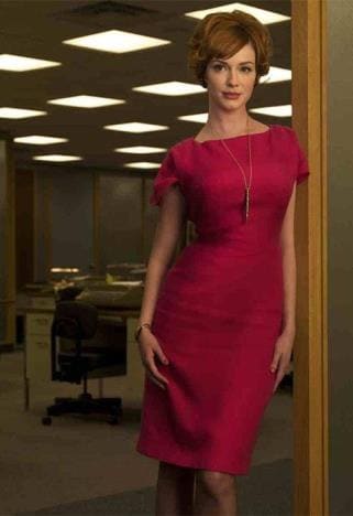 Joan Holloway from Mad Men wearing a wiggle dress | ASOS Fashion & Beauty Feed
