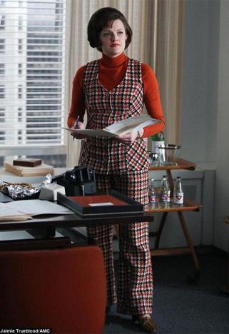 Peggy Olsen from Mad Men wearing a plaid suit | ASOS Fashion & Beauty Feed