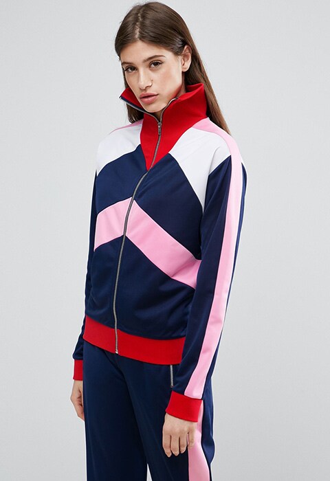 ASOS Tracksuit Top With Colour Block Panels, available on ASOS | ASOS Fashion & Beauty Feed