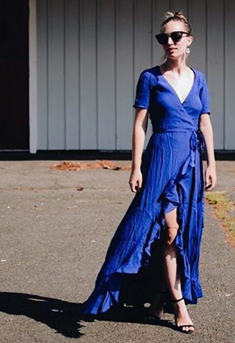 #AsSeenOnMe blogger wearing a royal blue maxi dress. | ASOS Fashion & Beauty Feed 