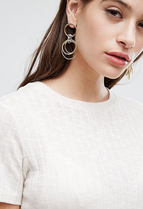 Limited Edition Chain Wrapped Hoop Earrings, available on ASOS | ASOS Fashion & Beauty Feed