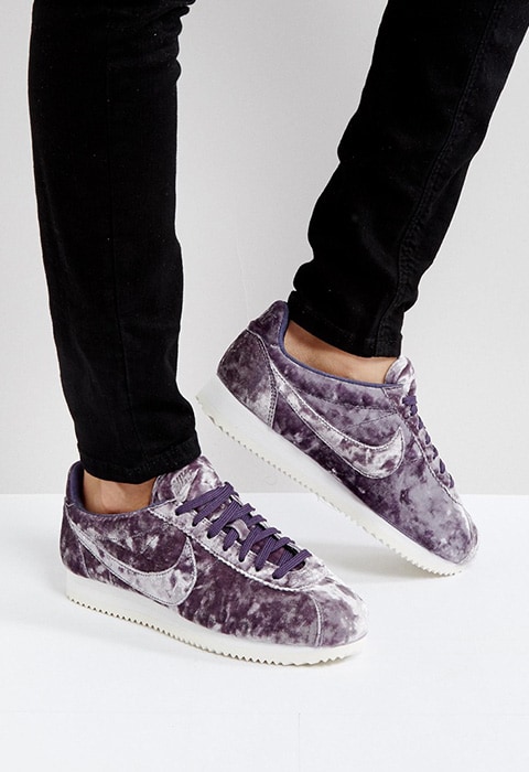 Nike Velvet Cortez Trainers In Lilac | ASOS Fashion & Beauty Feed