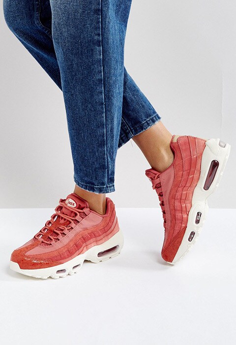 Nike Air Max 95 Premium Sneakers In Pink, available at ASOS | ASOS Fashion & Beauty Feed