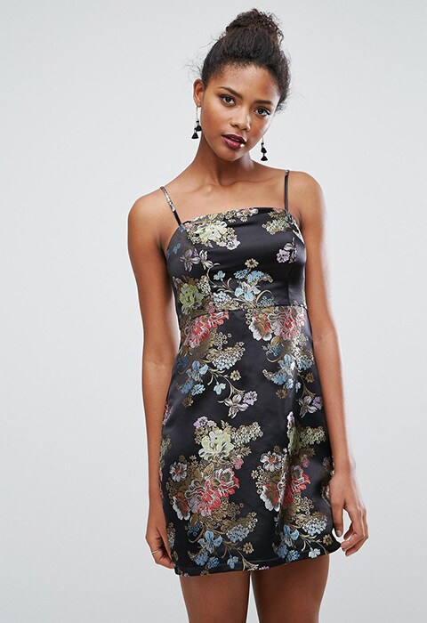 New Look Jacquard Mini Slip Dress, available on ASOS  | ASOS Fashion & Beauty Feed